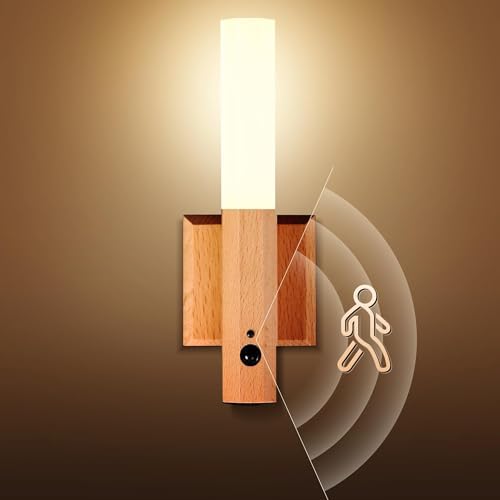 Zenro | Motion Sensor Wooden Wall Light