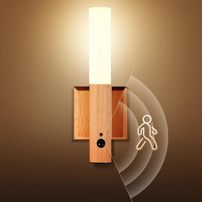 Zenro | Motion Sensor Wooden Wall Light