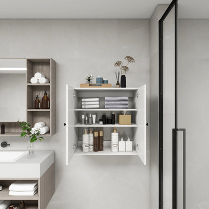 C2 Closet Shelves for bathroom,Wooden Closet System Modular With 2 Doors Shelves Wall Mount Organizer Modern Shelving for Walk in Closet Organization Bedroom Built in Clothes Storage 31.49&